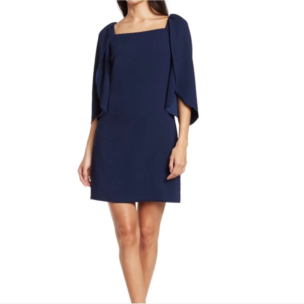 TRINA TURK Makua Dress size 6 navy blue nwt